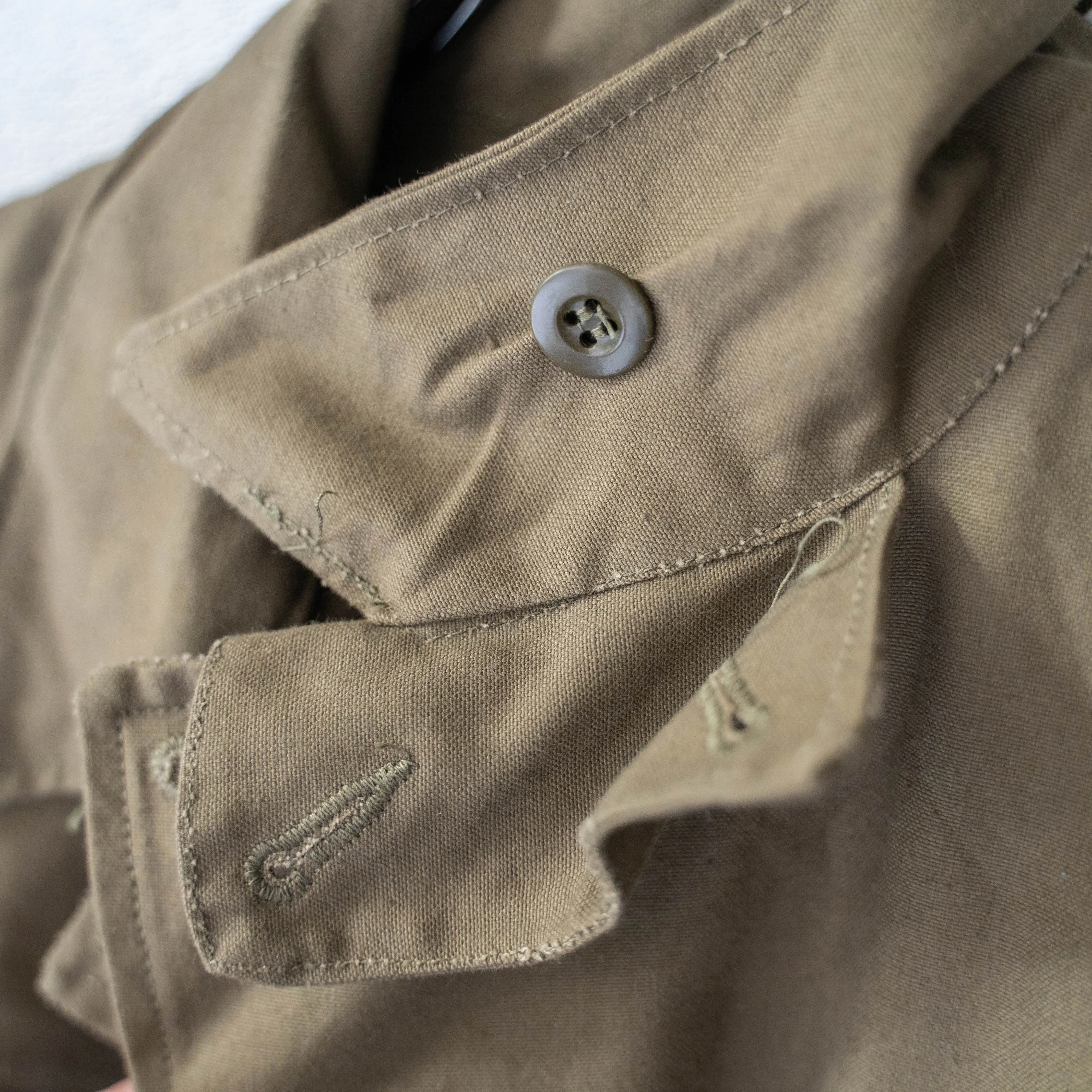 1940-50s French military M-47 field jacket -without epaulette- 'early model' 'dead stock'