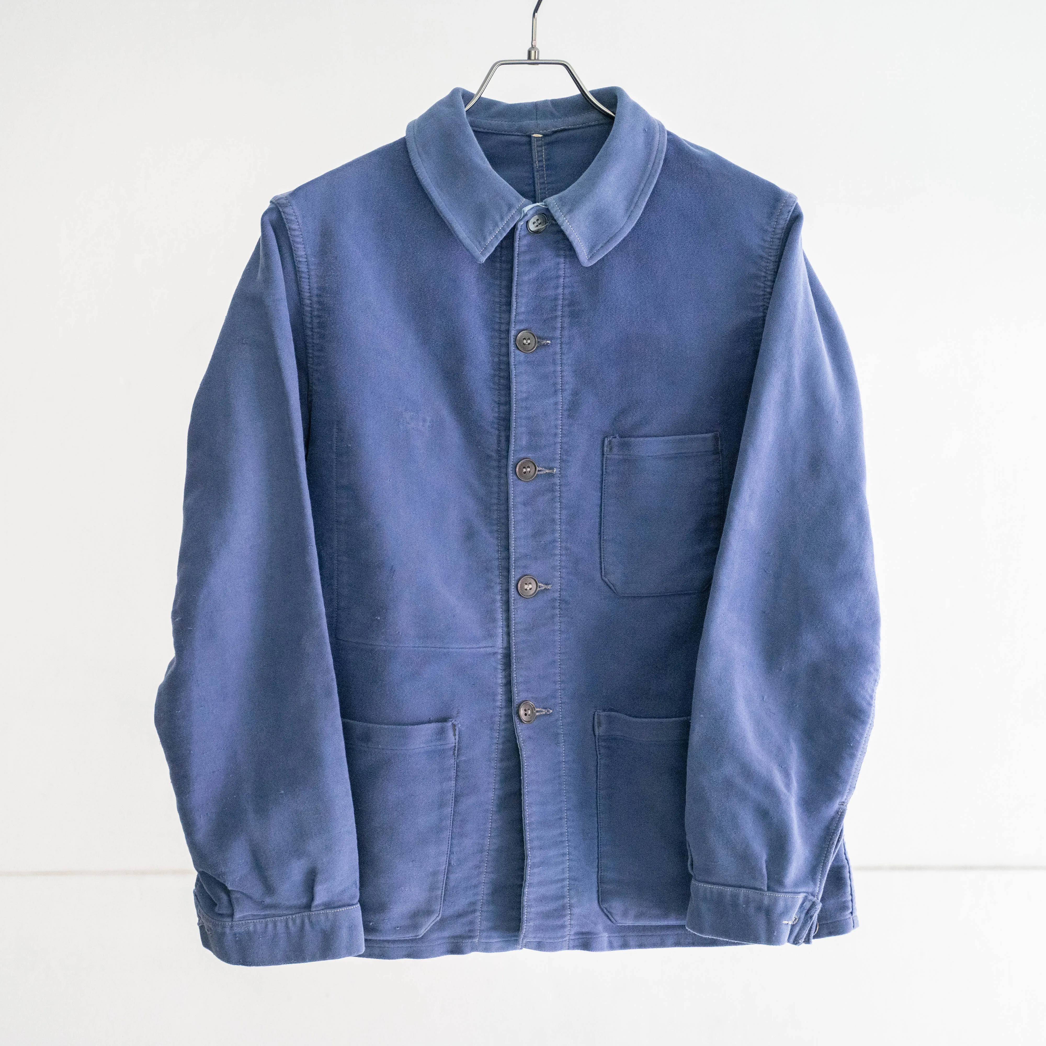 1950-60s France blue moleskin work jacket