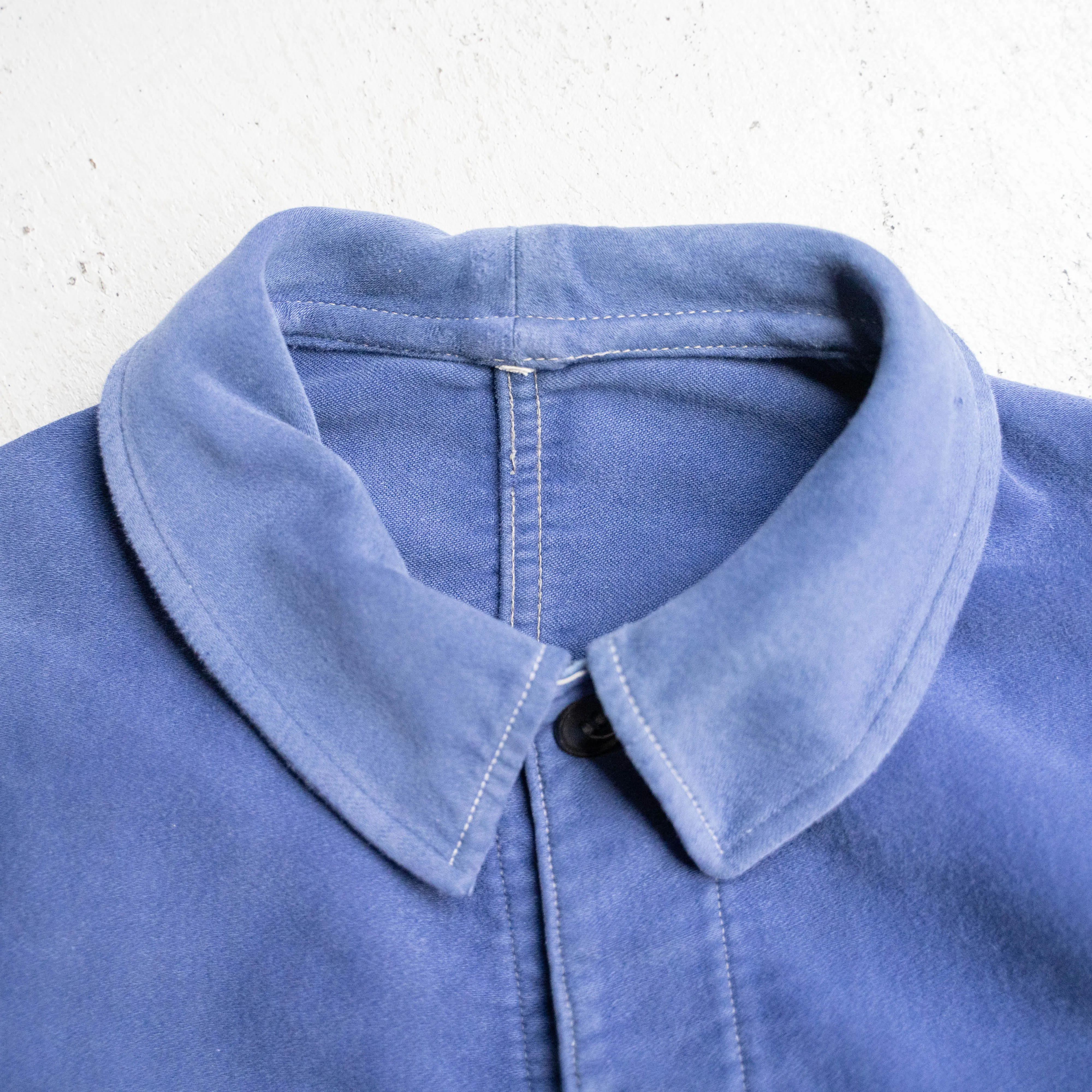 1950-60s France blue moleskin work jacket