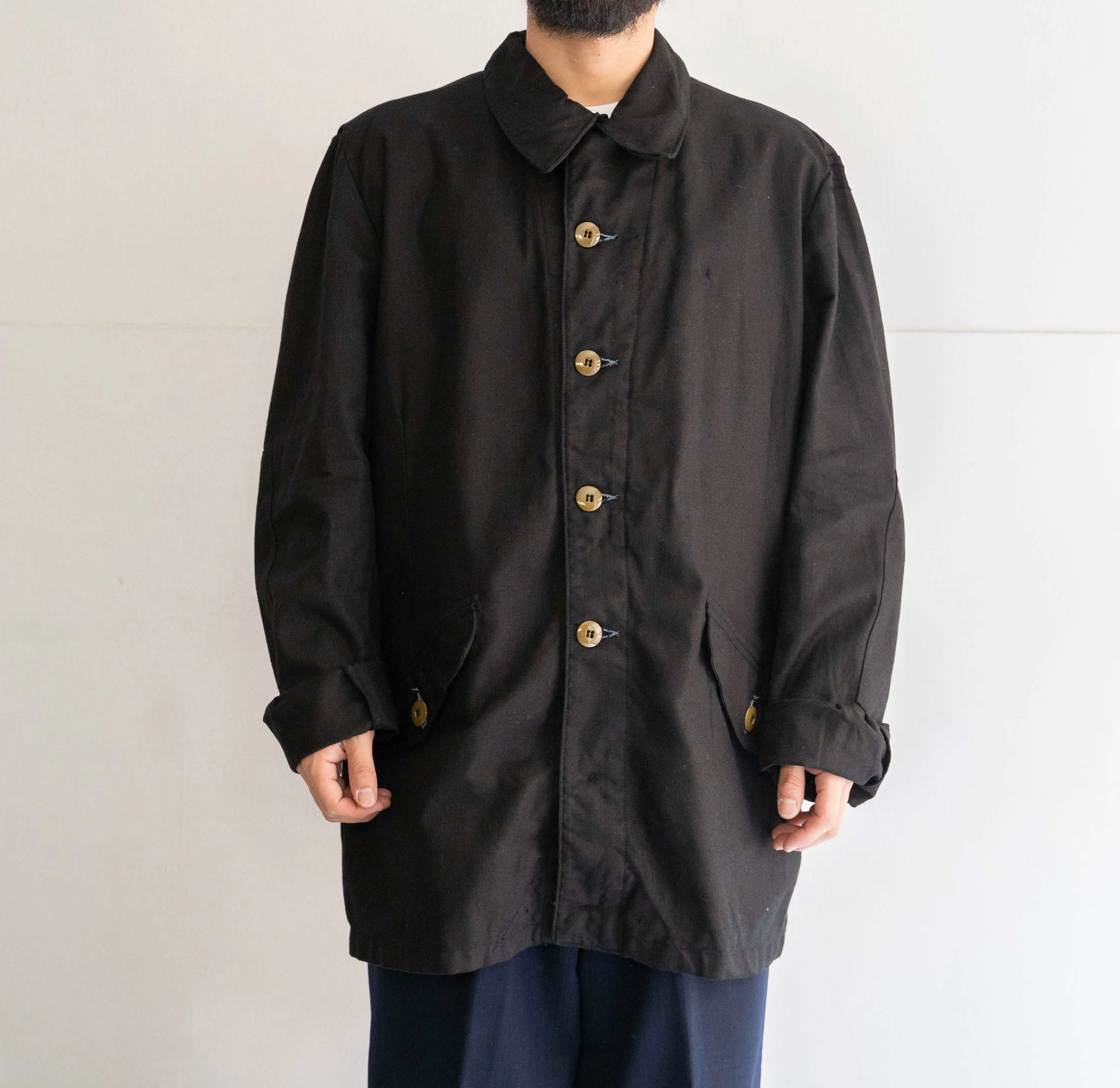 1960s Swedish military M59 jacket -black dyed-