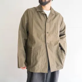 1980s Dutch military open collar work shirt jacket "dead stock"