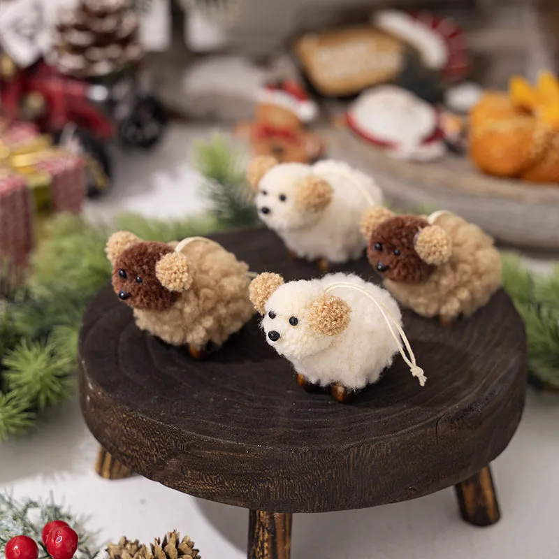 2-PIECE FUZZY PUPPY HANGING WIDGET