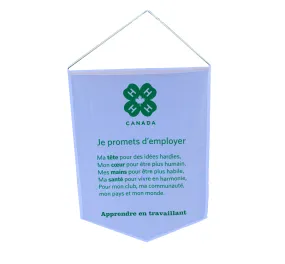 4-H Pledge Banner (French)