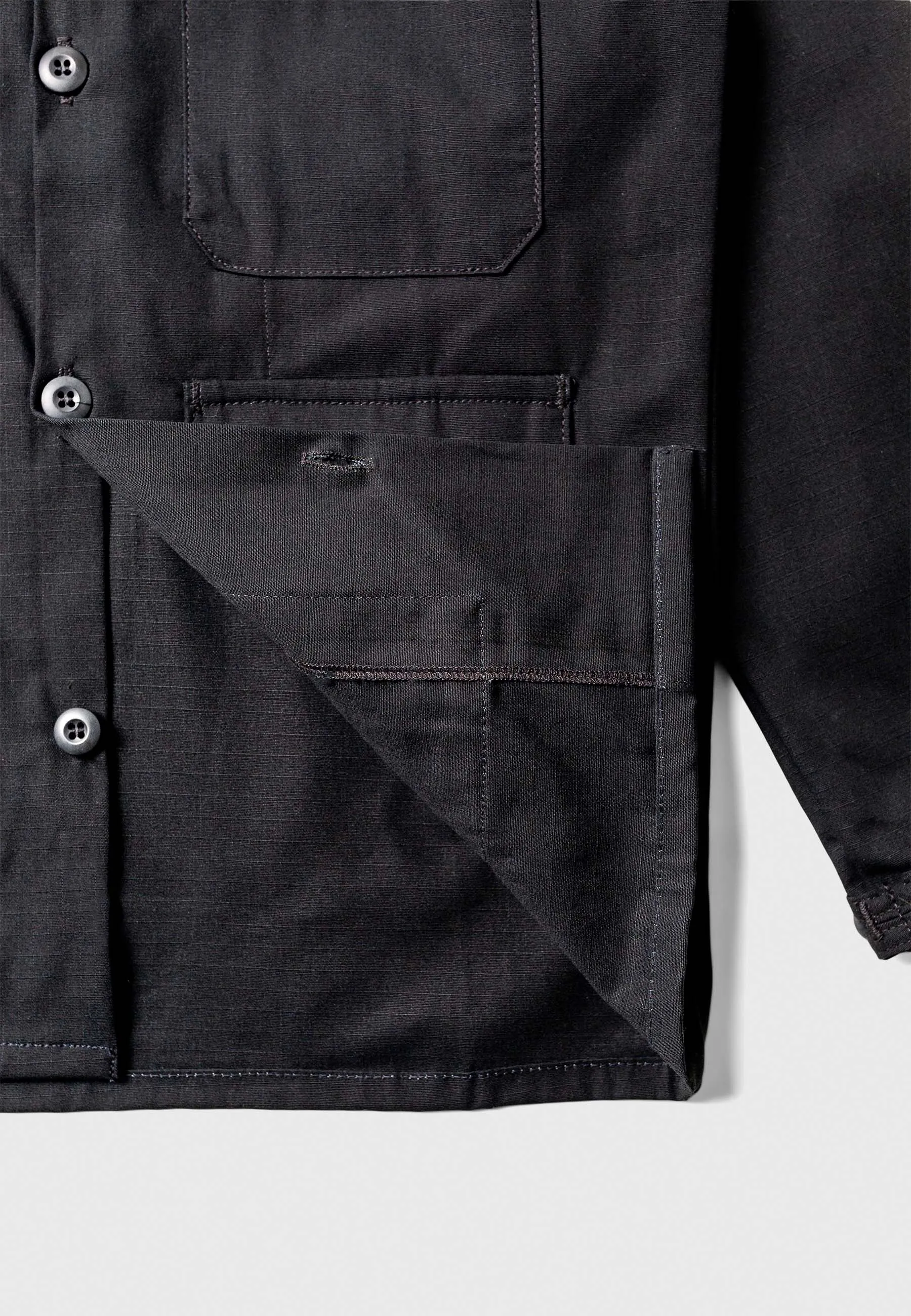 4 Pocket Jacket - Black Ripstop