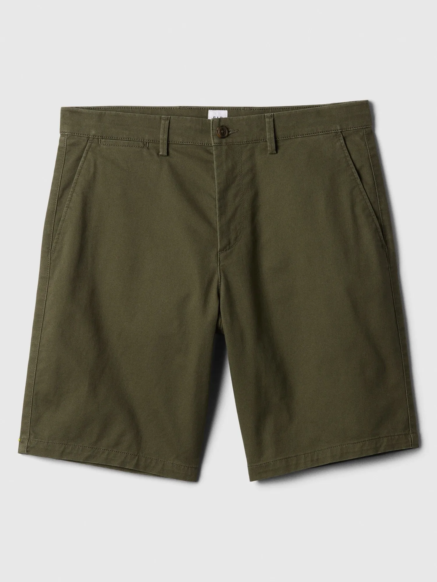 9" Essential Khaki Shorts with Washwell