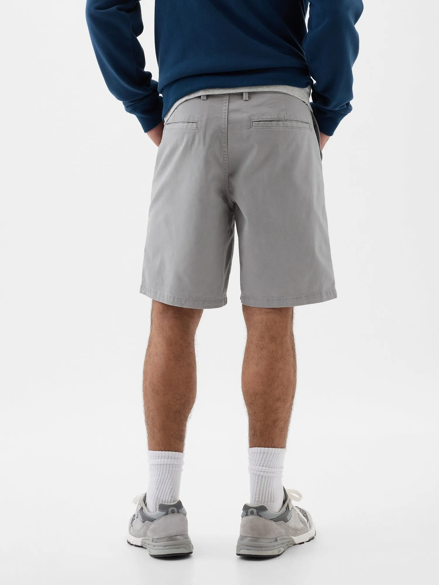 9" Essential Khaki Shorts with Washwell