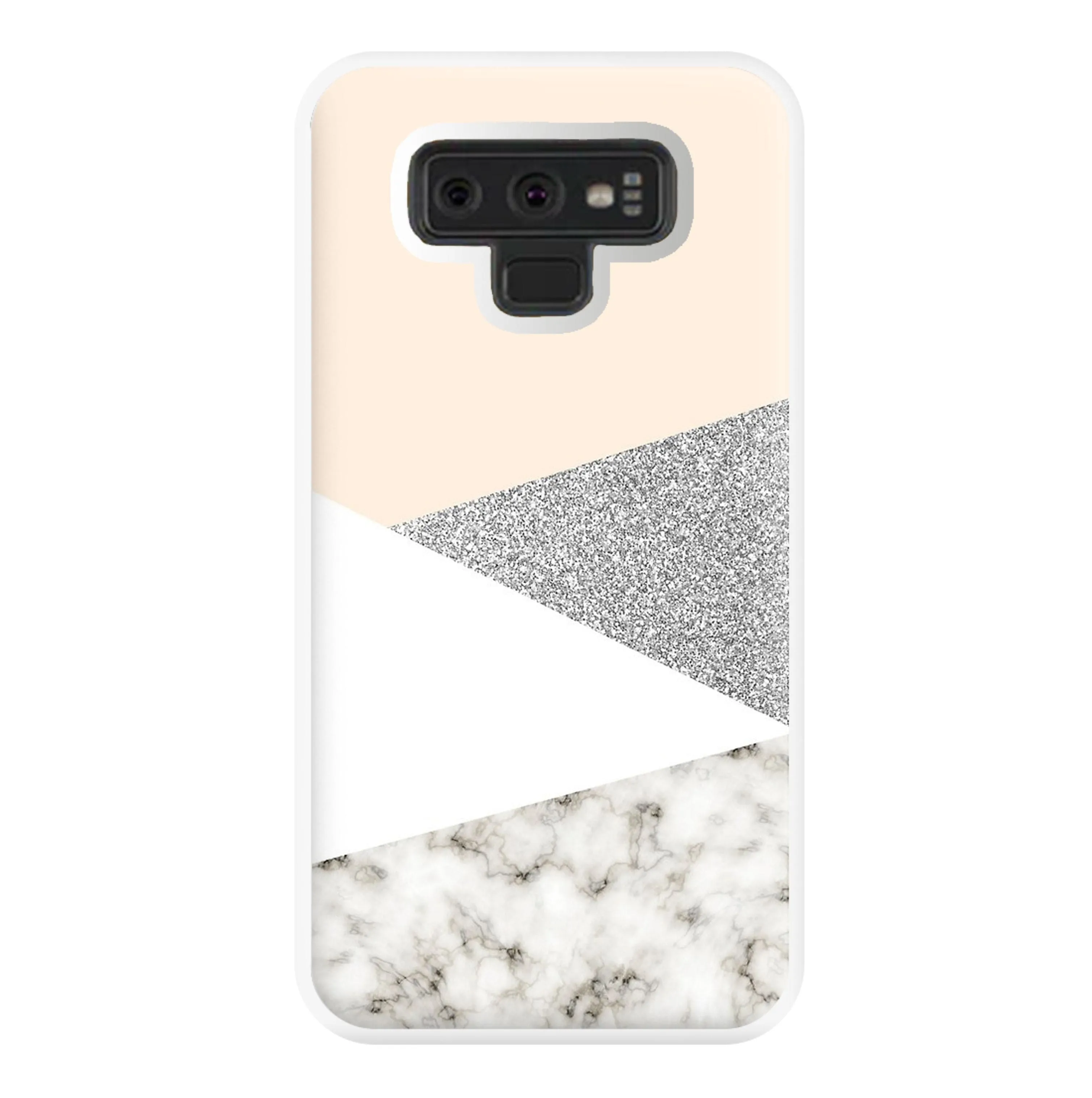 Abstract Marble and Silver Pattern Phone Case