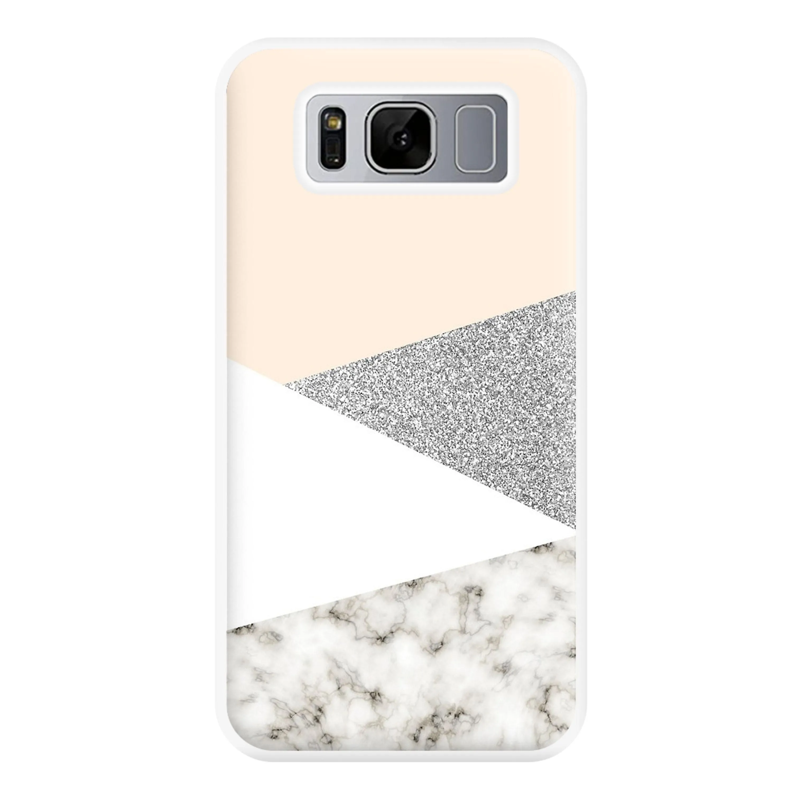 Abstract Marble and Silver Pattern Phone Case