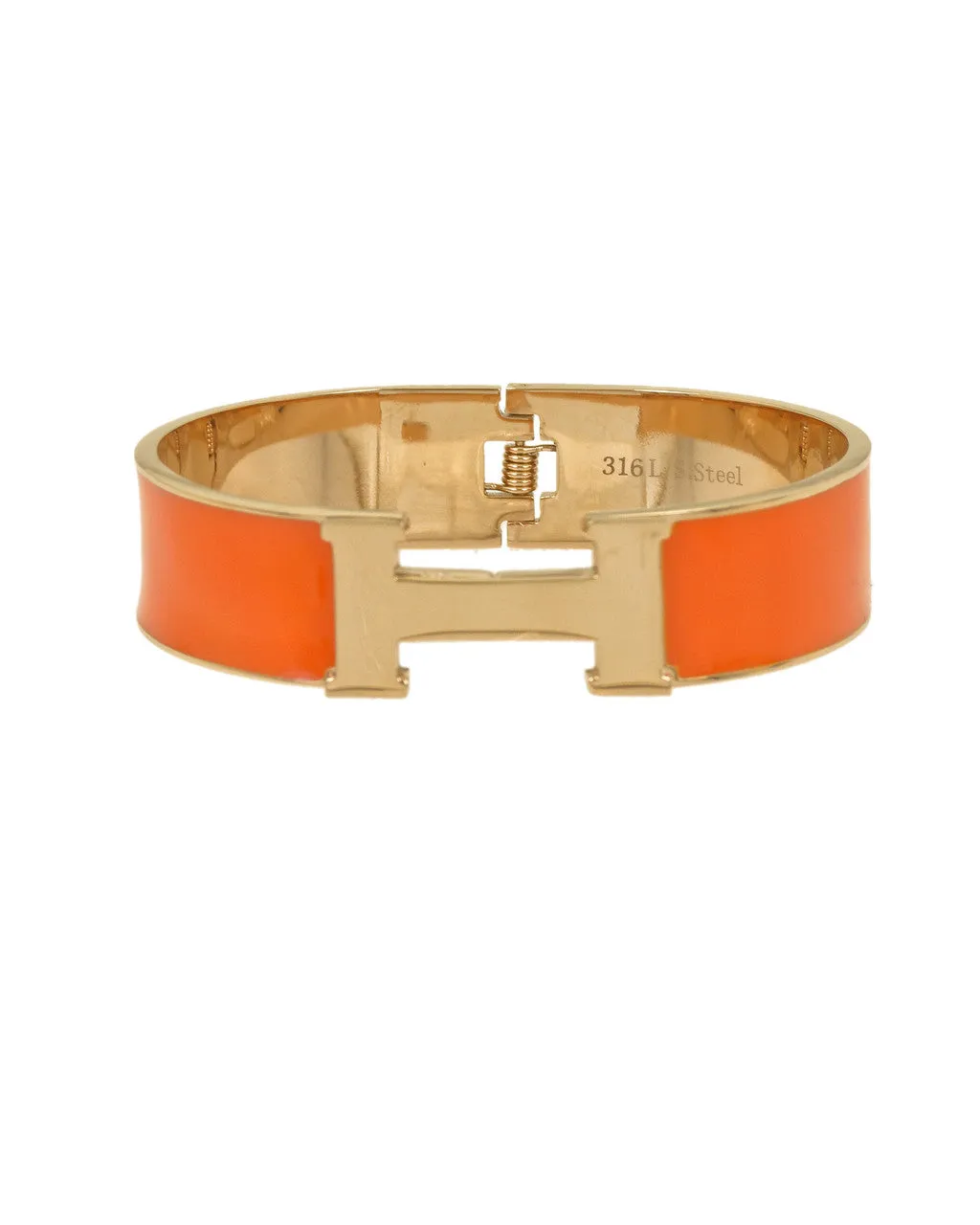 ACCESSORIZ-IT H HINGED  ENAMEL BRACELET