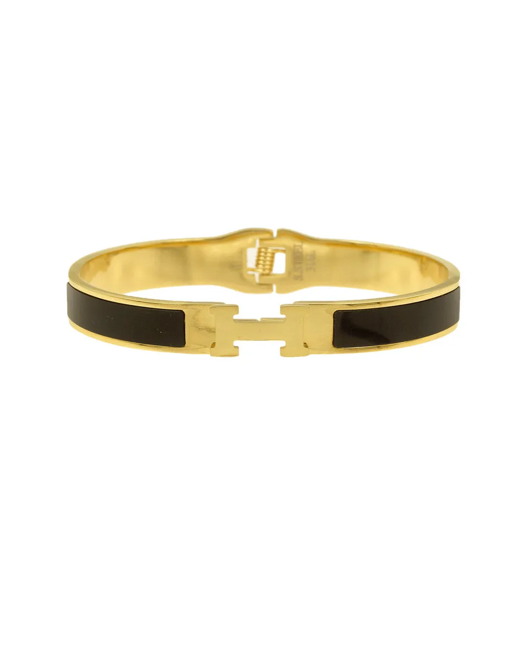 ACCESSORIZ-IT H HINGED  ENAMEL BRACELET