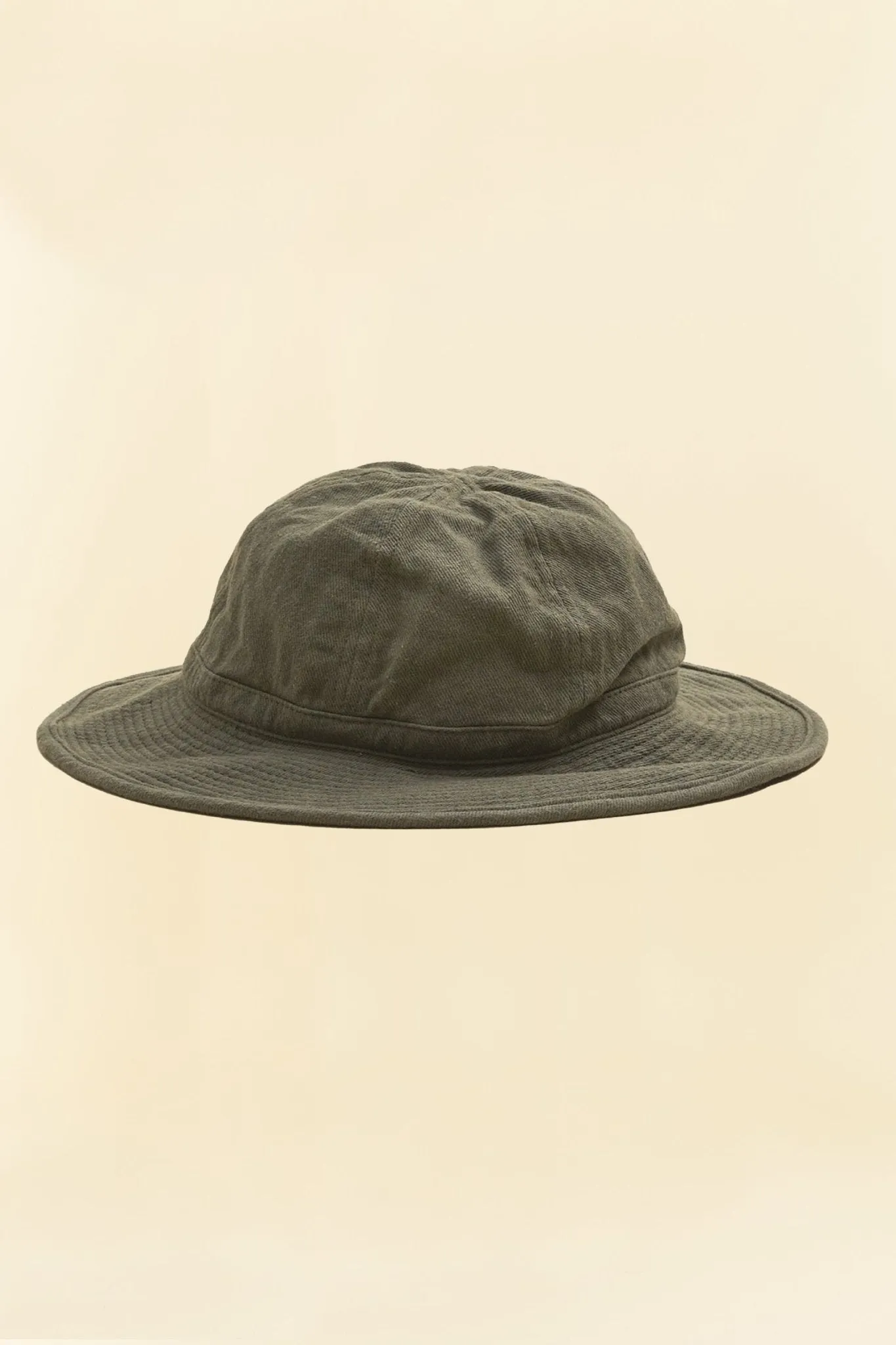 Addict Clothes x HW Dog & Co Linen Fatigue Hat - Army Green