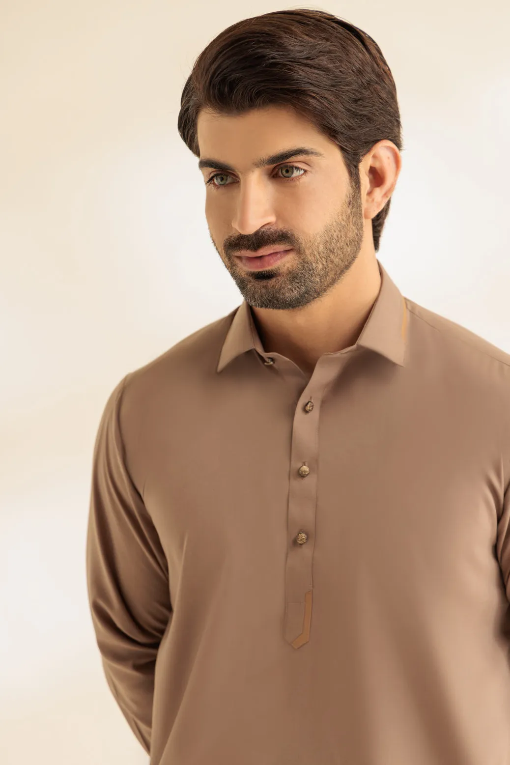 ALMOND-BLENDED-SHALWAR SUIT - (GSSR24-006)