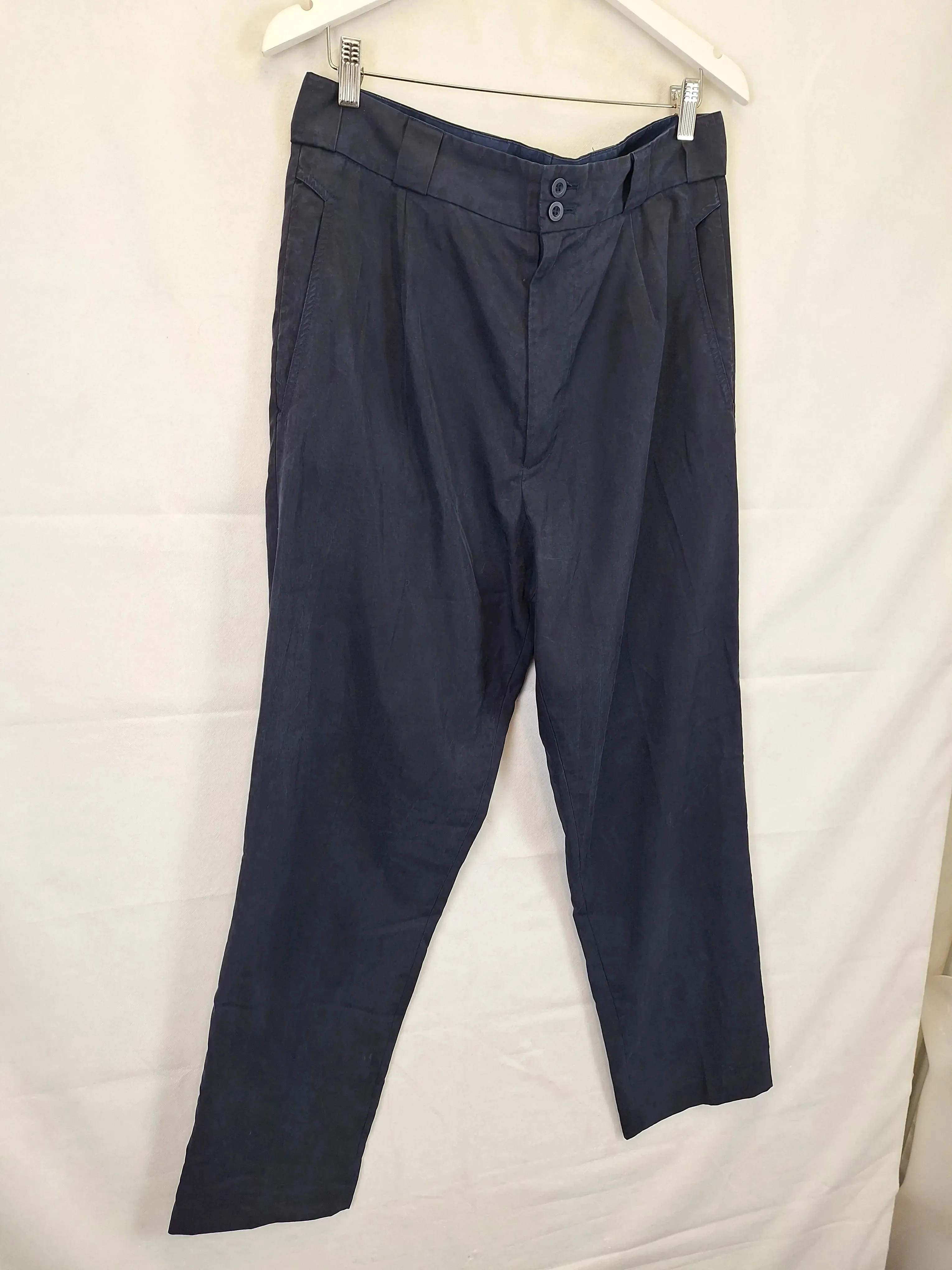 Alpha60 Navy Tapered Casual Pants Size L