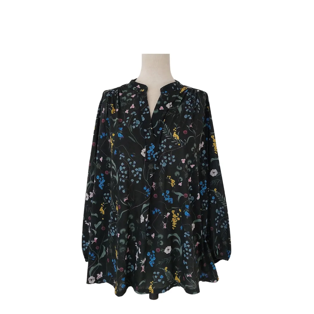 Anna Glover x H&M Black Floral Printed Top | Pre Loved |