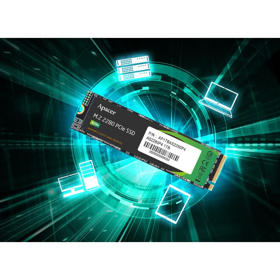 Apacer AS2280P4U M.2 PCIe Gen3 x4 NVMe SSD Solid State Drive (256GB / 512GB / 1TB)