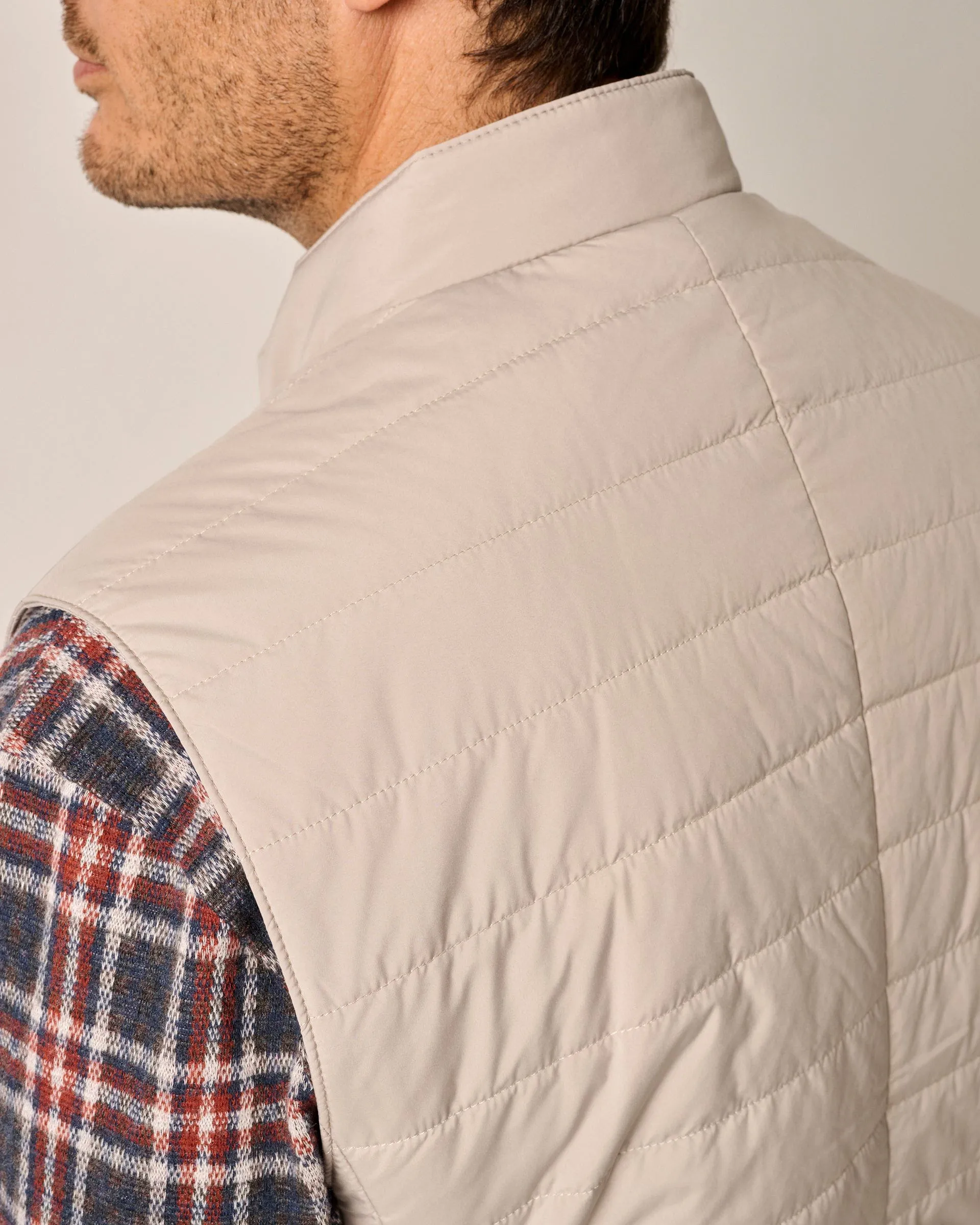 Apo Quilted Button Up Vest