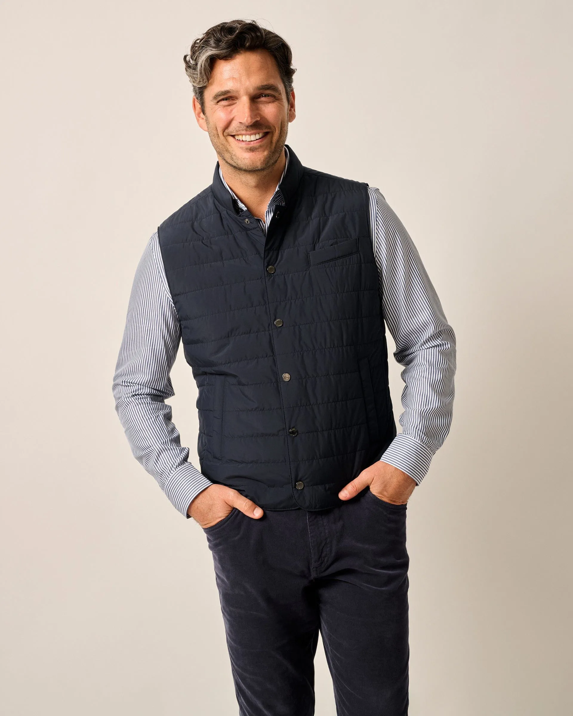 Apo Quilted Button Up Vest