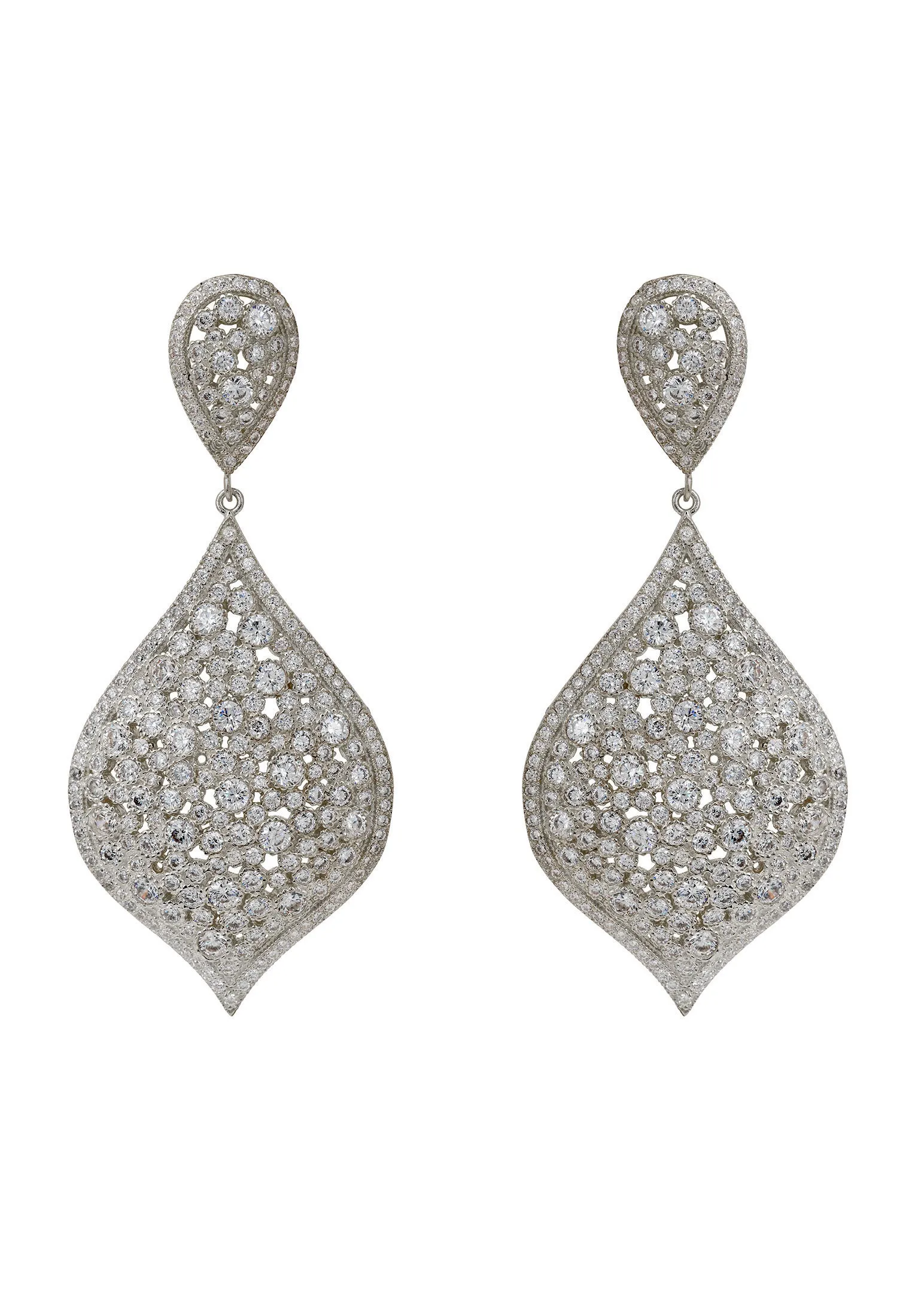 Arabian Nights Drop Earrings Silver