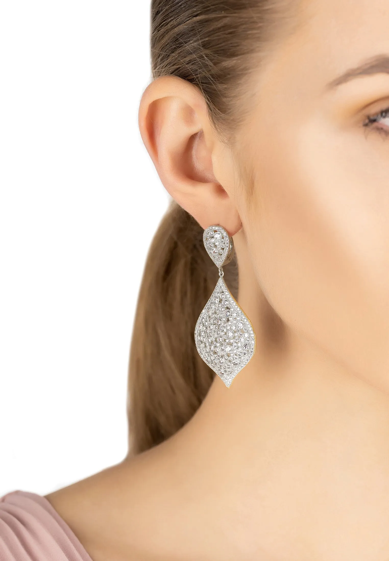 Arabian Nights Drop Earrings Silver