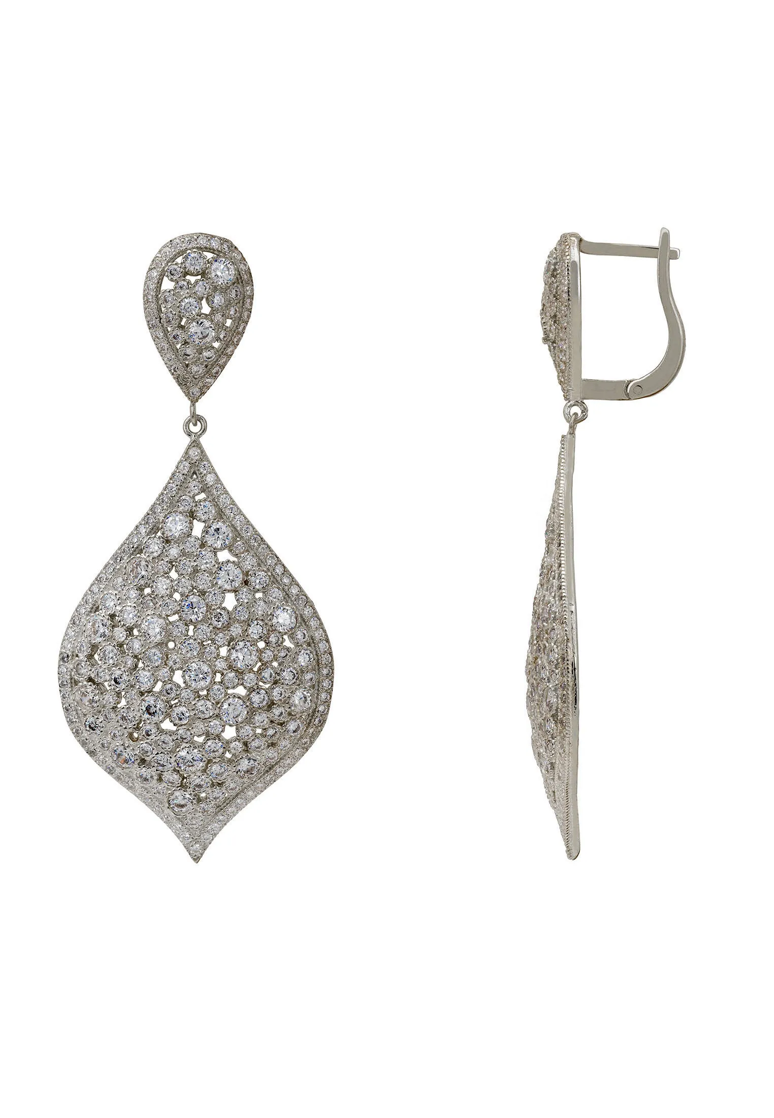 Arabian Nights Drop Earrings Silver