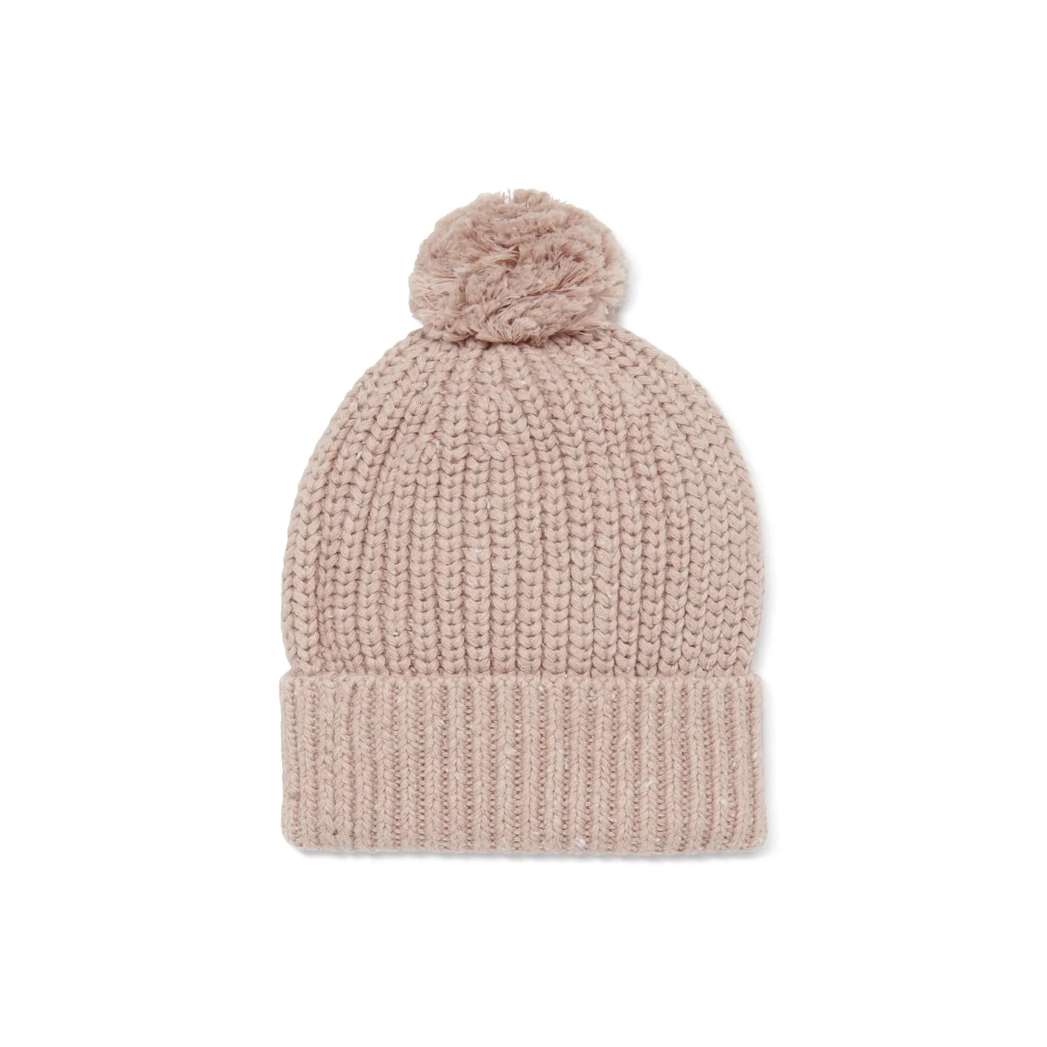 Aster and Oak Organic Cotton Knit Beanie - Mushroom Fleck