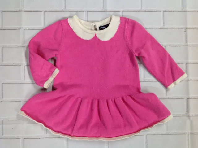 Baby Gap Pink & Cream Dress