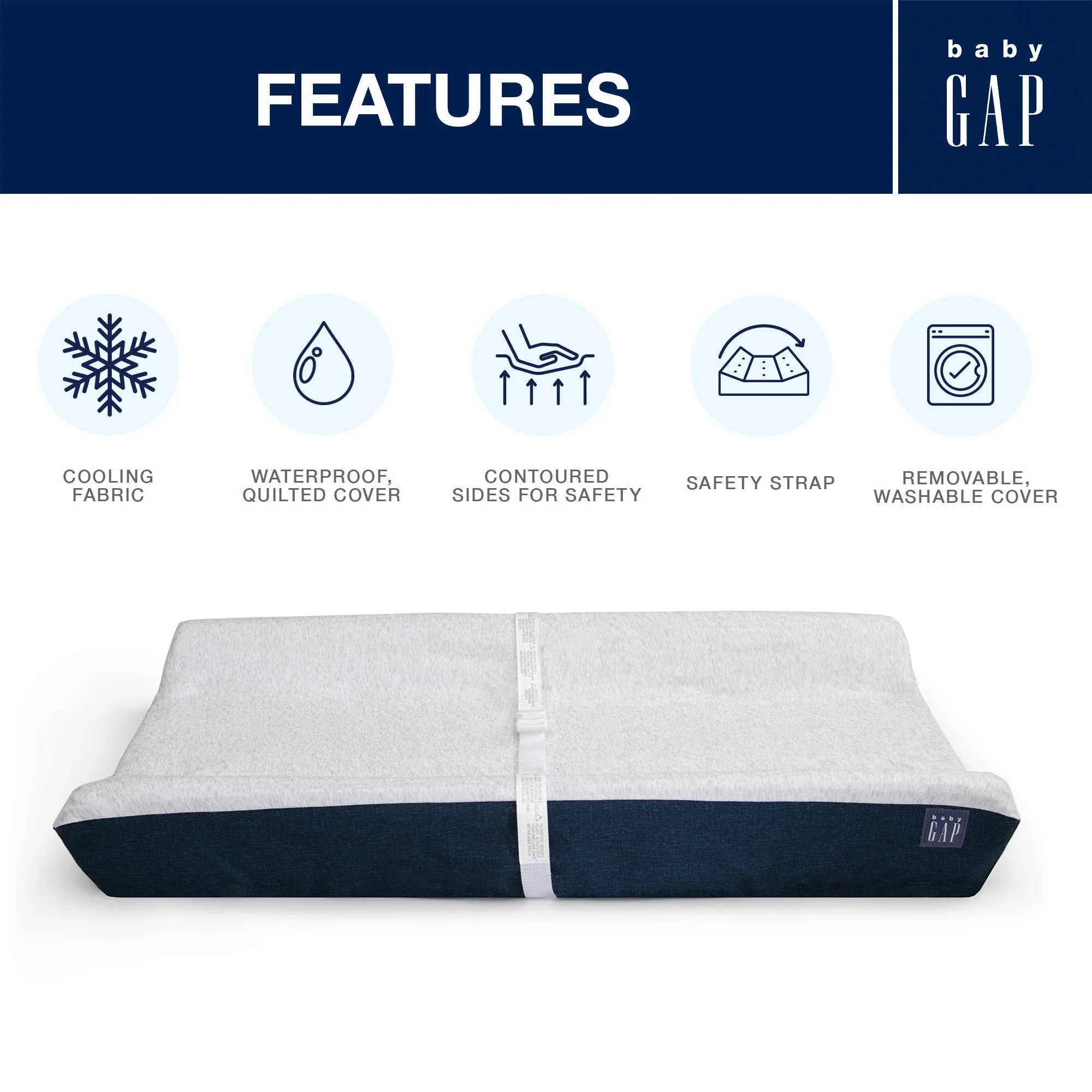 babyGap Contoured Changing Pad with Cooling Cover