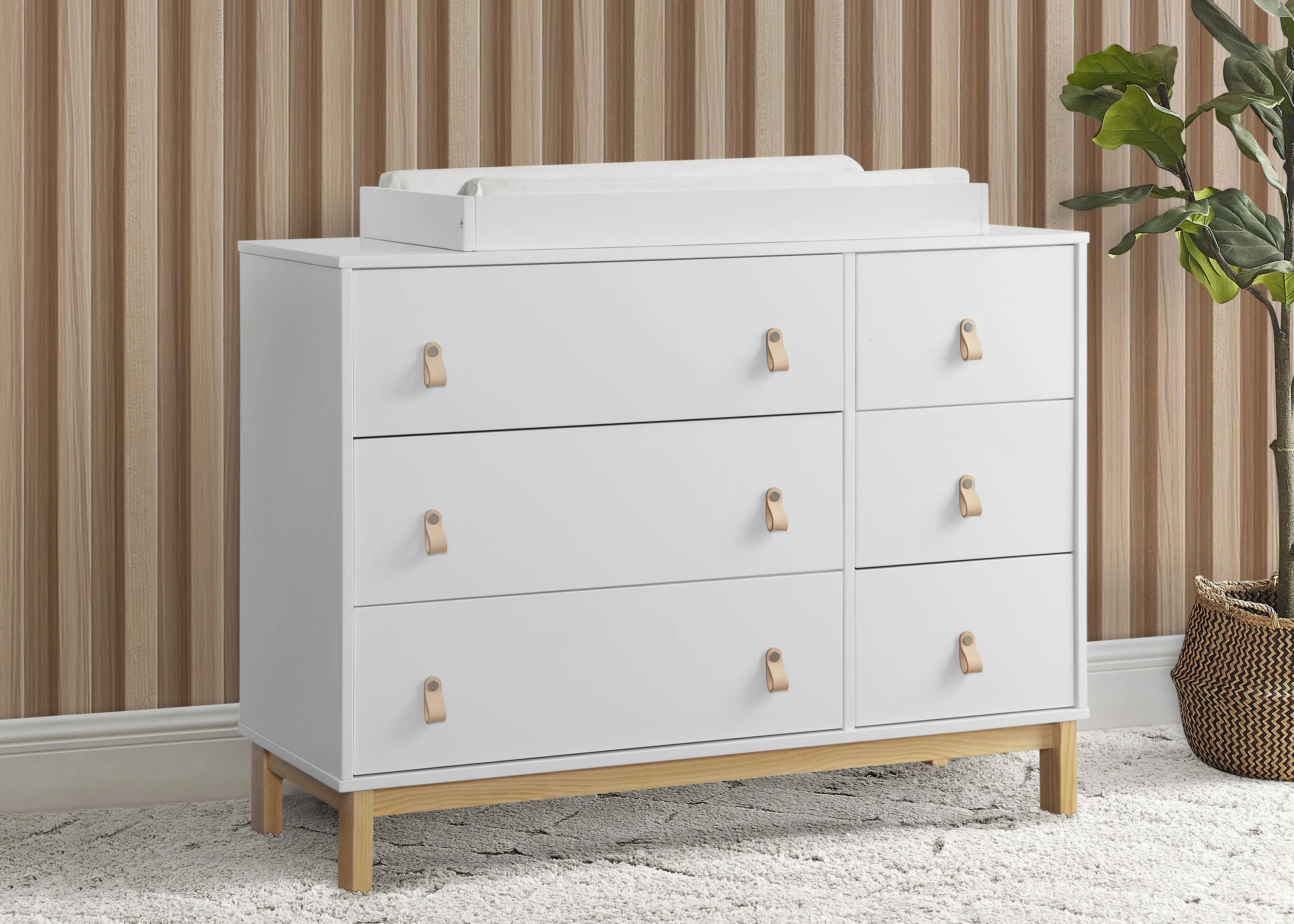 babyGap Legacy 6 Drawer Dresser with Leather Pulls and Interlocking Drawers