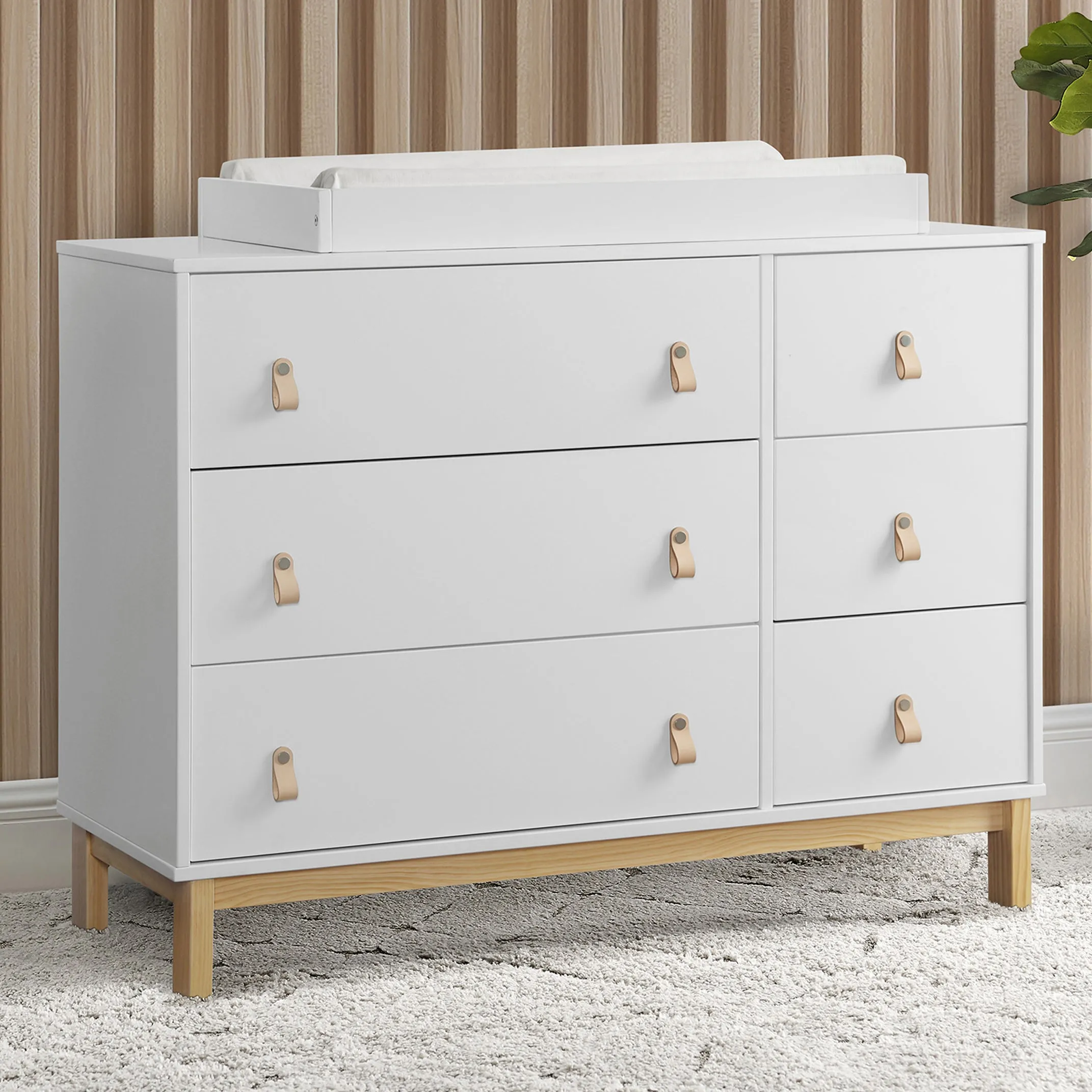 babyGap Legacy 6 Drawer Dresser with Leather Pulls and Interlocking Drawers