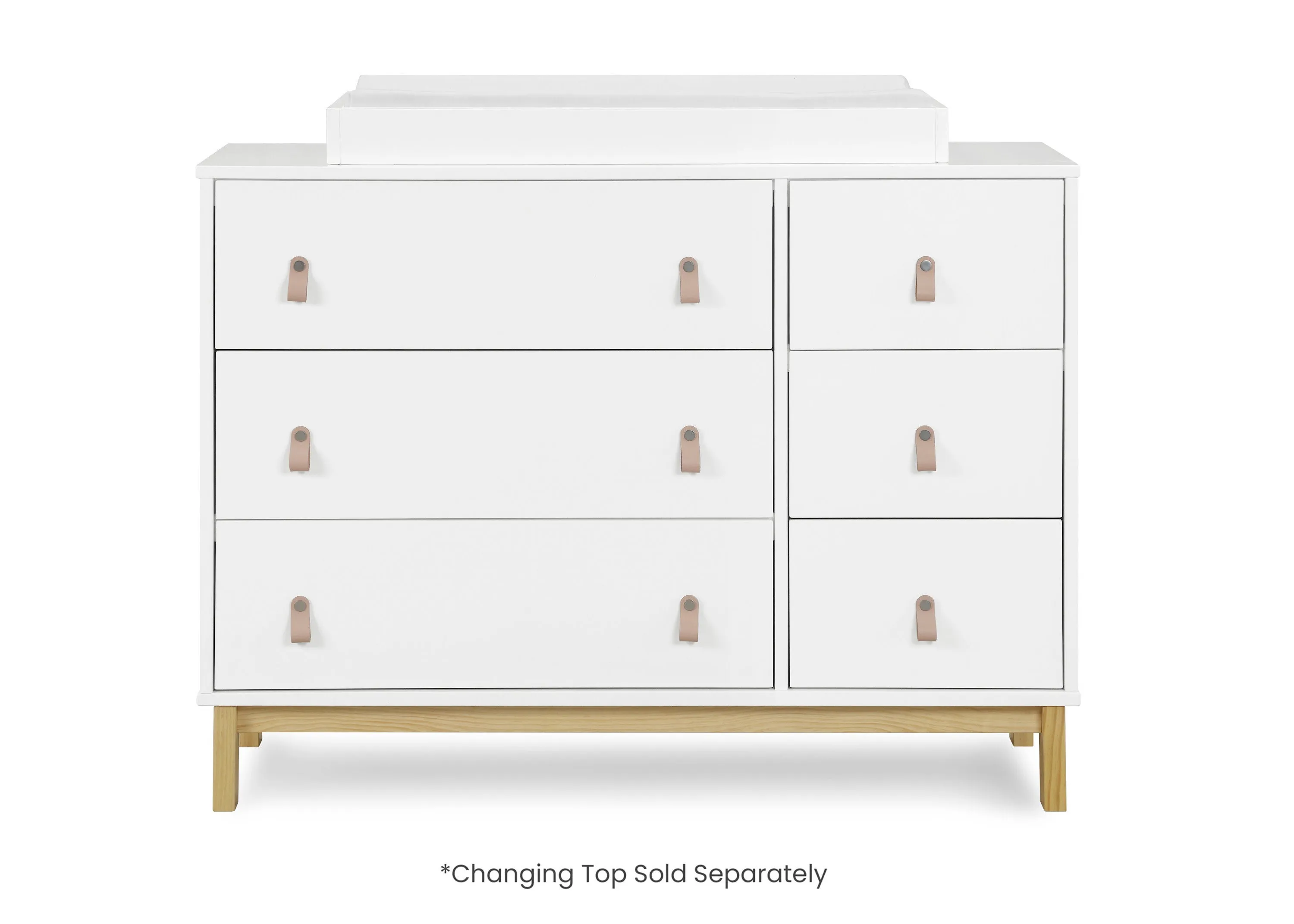 babyGap Legacy 6 Drawer Dresser with Leather Pulls and Interlocking Drawers