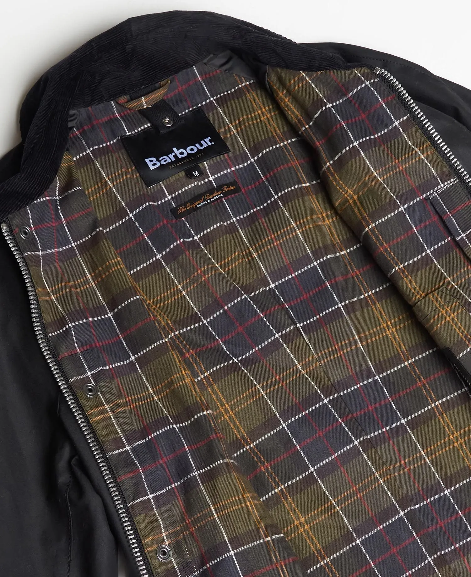 BARBOUR ASHBY WAXED JACKET - BLACK