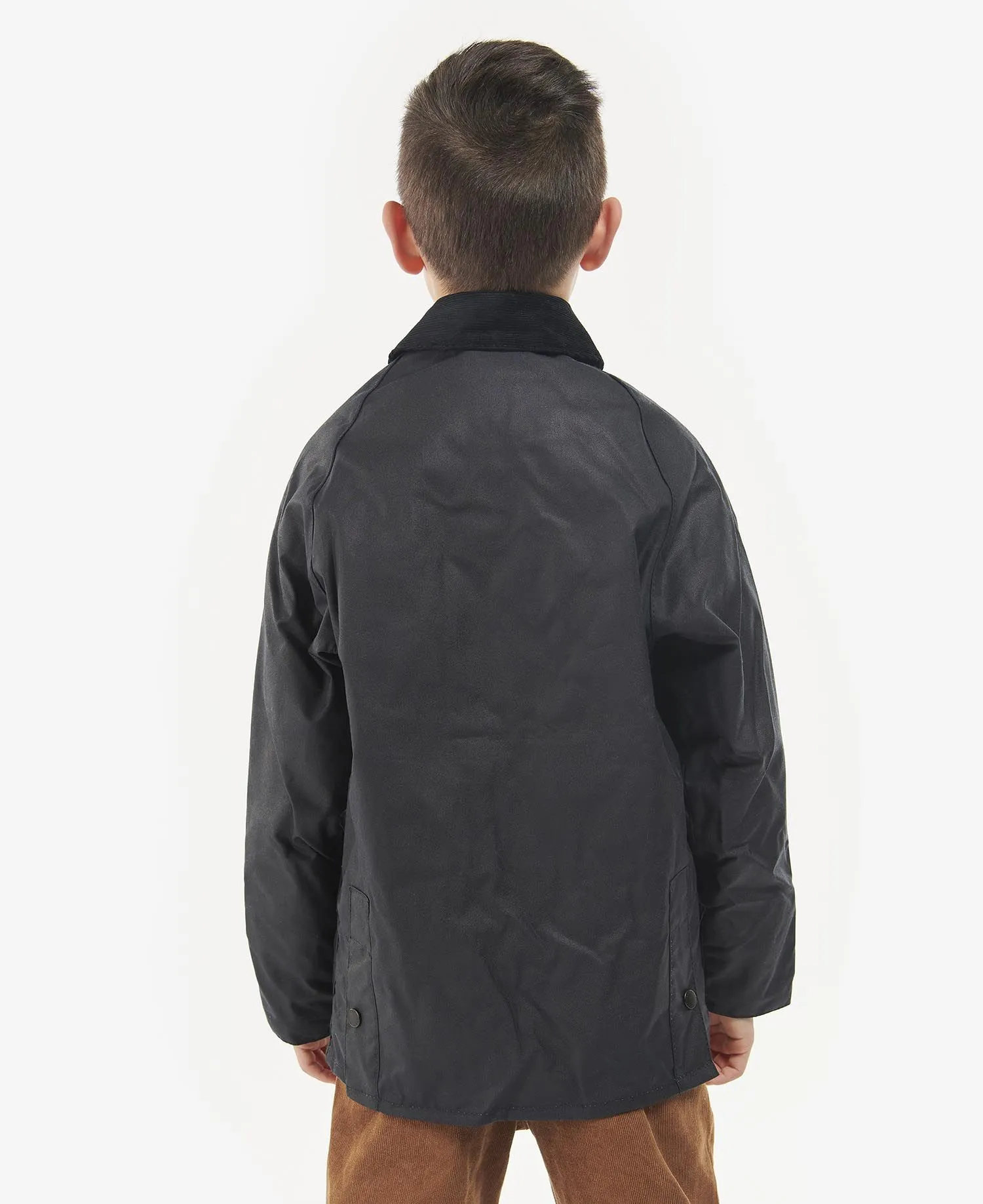 Barbour Boys Bedale Waxed Jacket Navy CWX0019 NY95