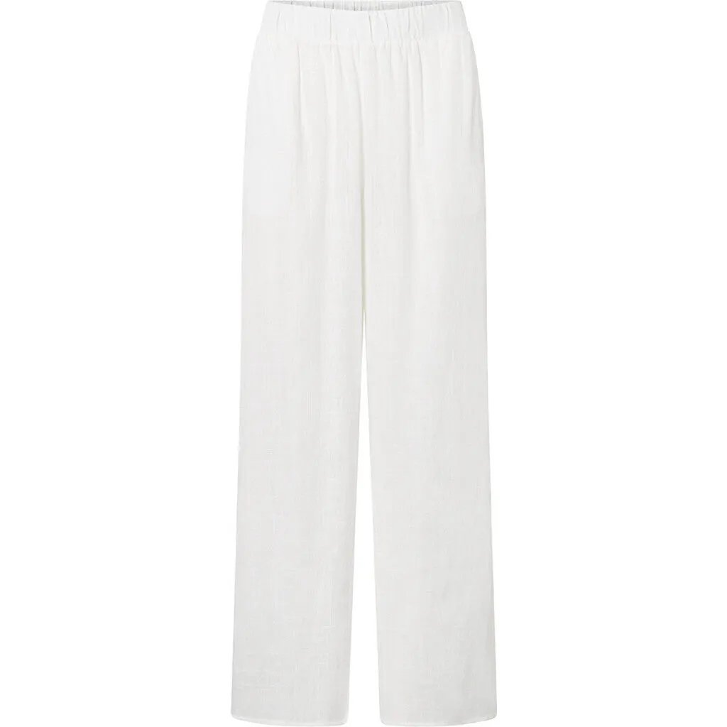 Beautiful Tara pants in delicious linen quality (RW) / 100020 - White