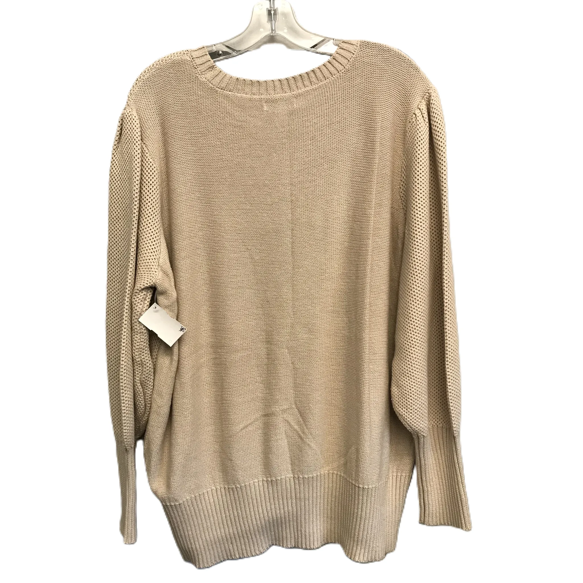 Beige Sweater By Nine West, Size: 3x