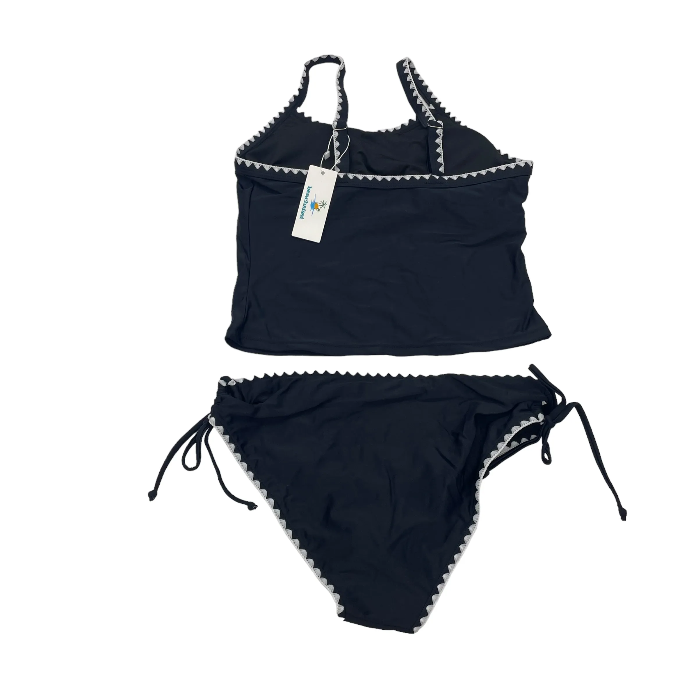 BLACK & WHITE SWIMSUIT 2PC by CLOTHES MENTOR Size:M