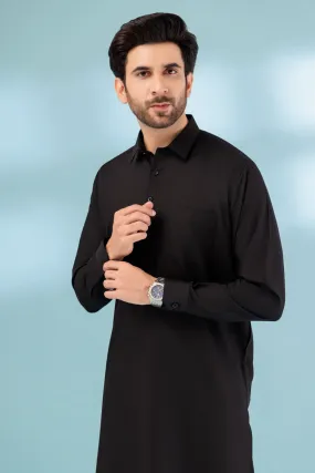 BLACK-BLENDED-SHALWAR SUIT - (GSSS23-028)