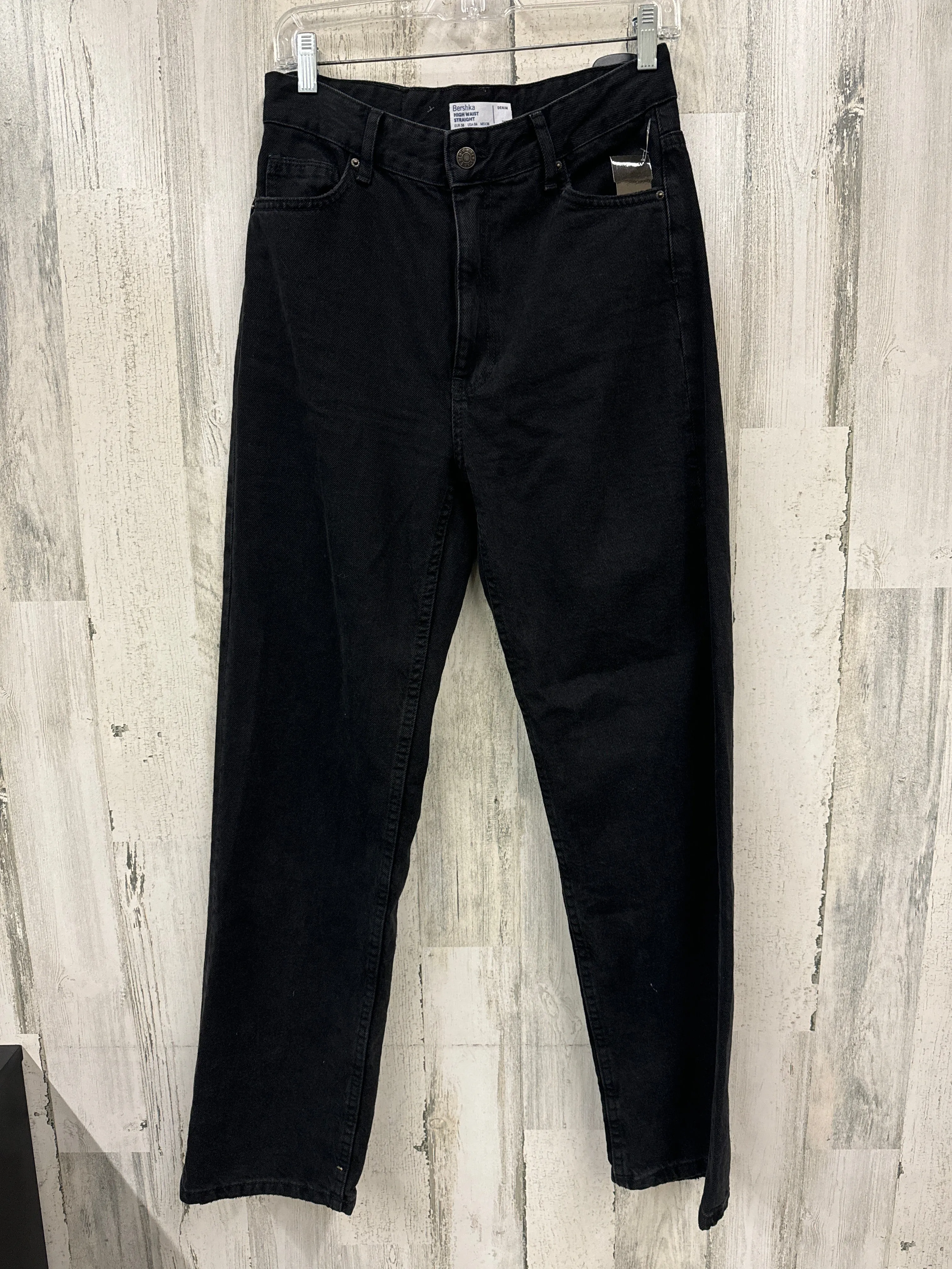 Black Denim Jeans Straight Clothes Mentor, Size 6