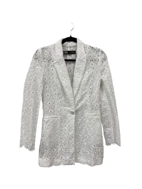 Blazer By Zara In White, Size: Xs