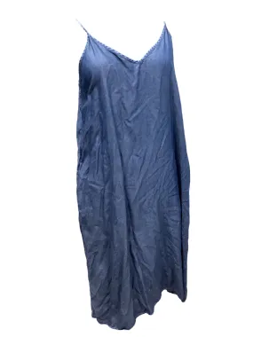 Blue Dress Casual Midi Gap, Size M