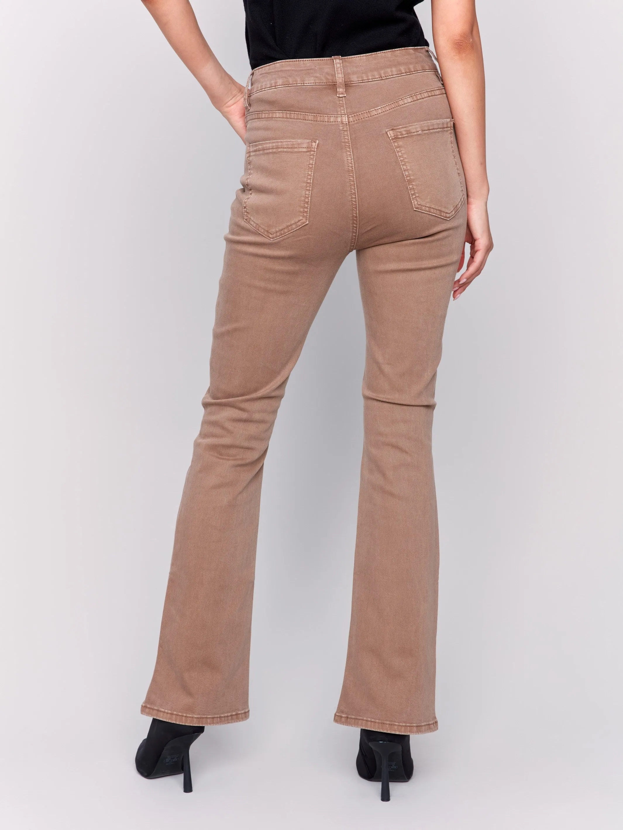 Bootcut Twill Pants - Truffle