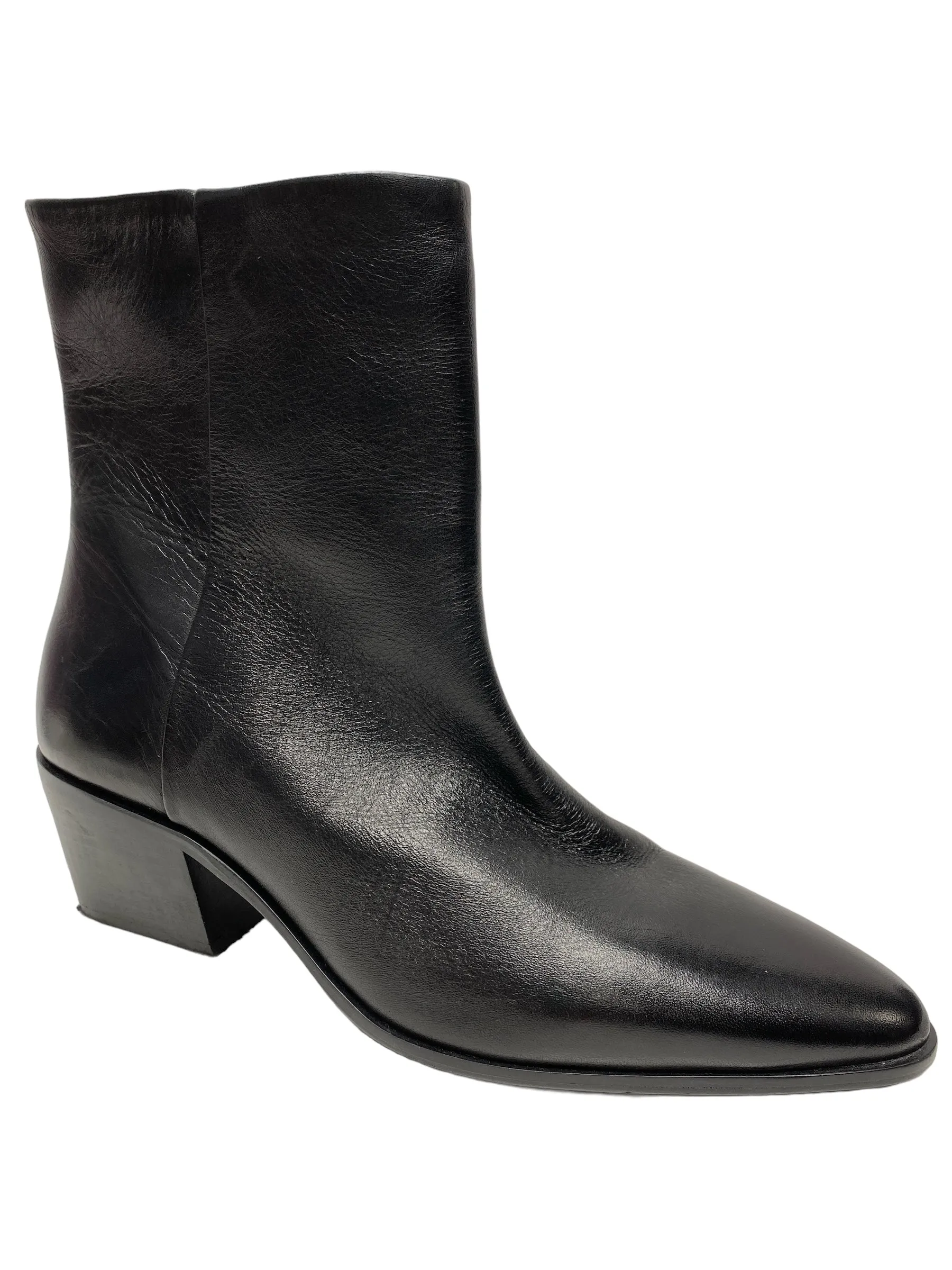 Boots Mid-calf Heels By Zara In Black, Size: 9.5