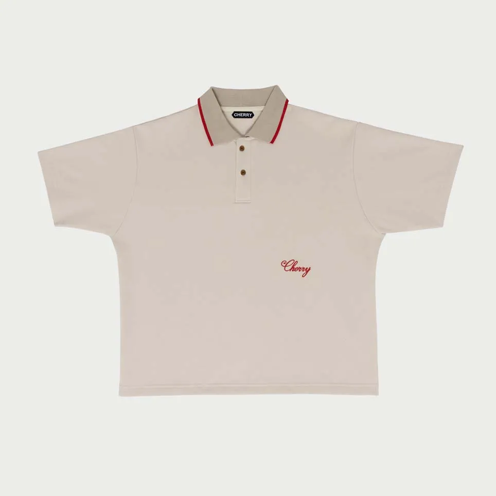 Boxy Polo (Cream)