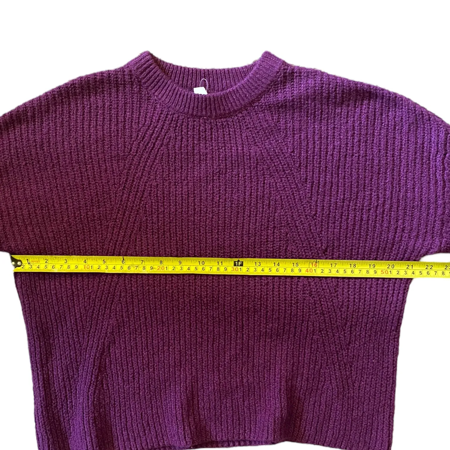 BP Purple Knit Cotton Blend Sweater NEW Size Medium