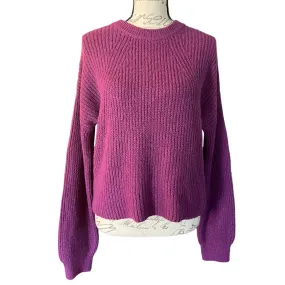 BP Purple Knit Cotton Blend Sweater NEW Size Medium