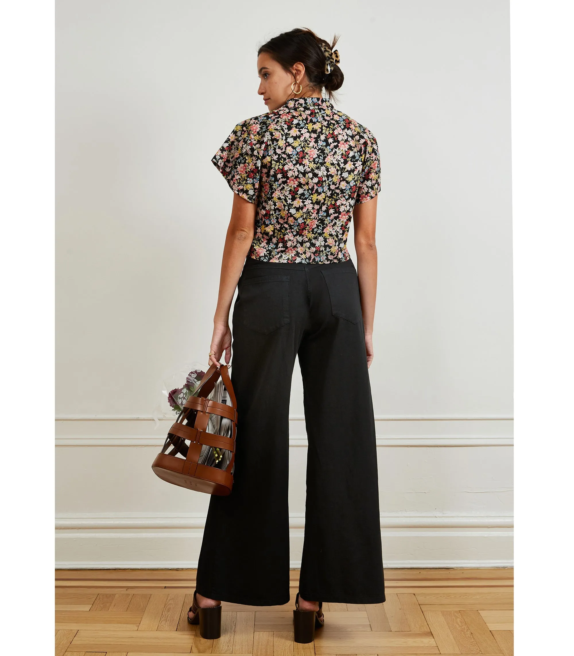 Brigitte Wide-Leg Trouser - Black