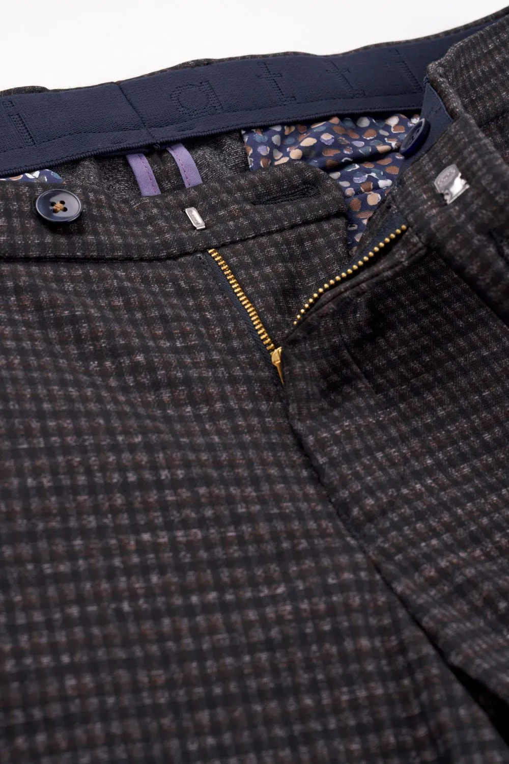 Bugatti Dress Pant Check |Multi