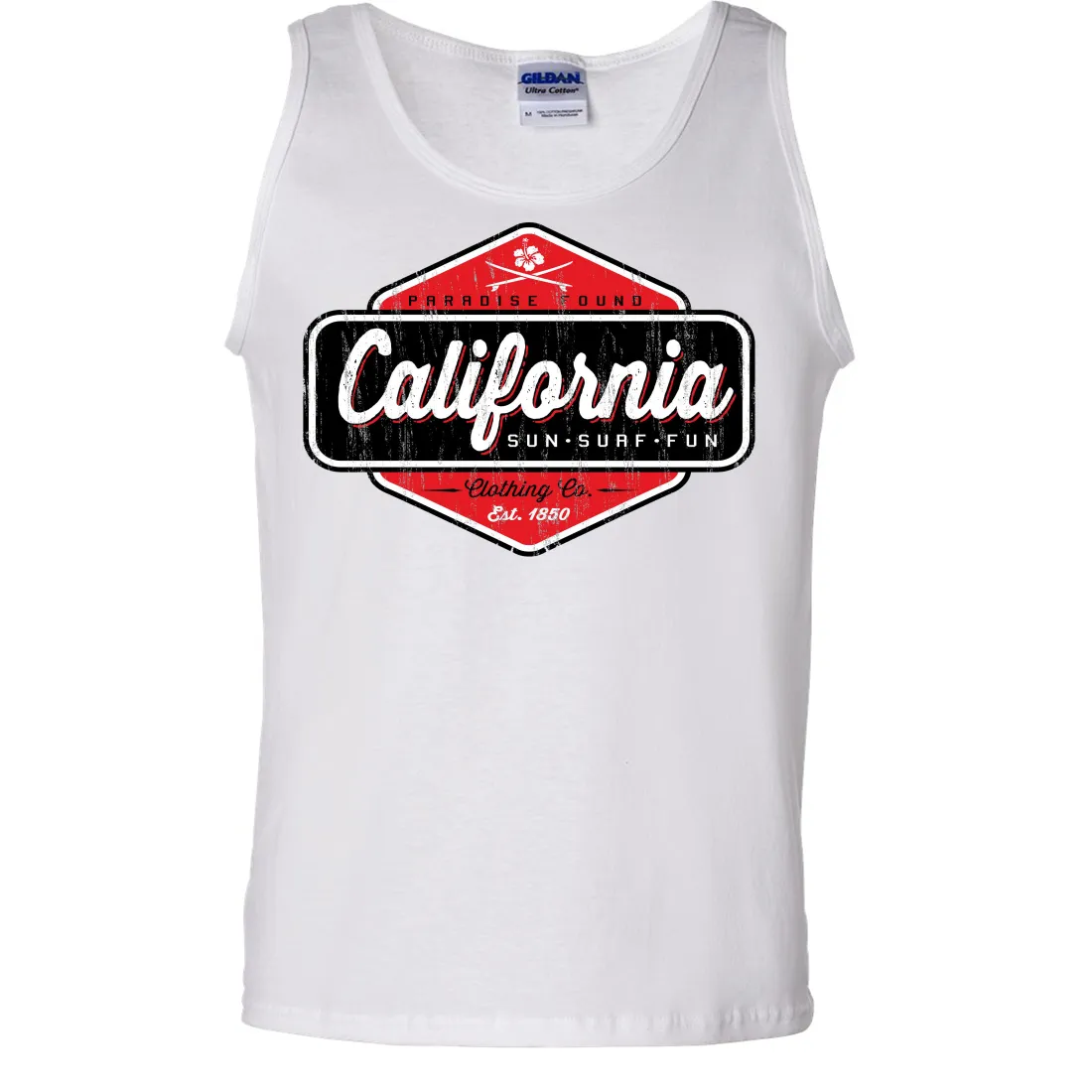 California Paradise Found Asst Colors Tank Top