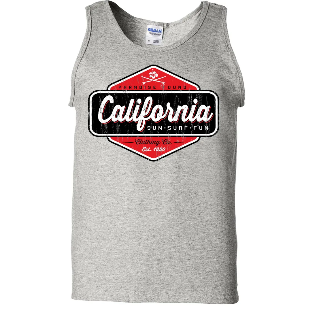 California Paradise Found Asst Colors Tank Top