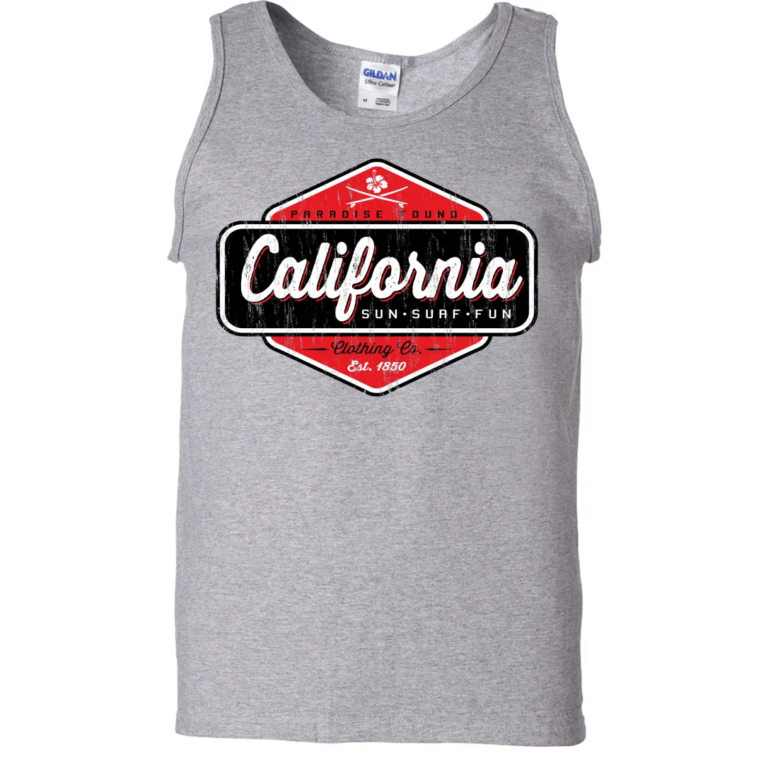 California Paradise Found Asst Colors Tank Top