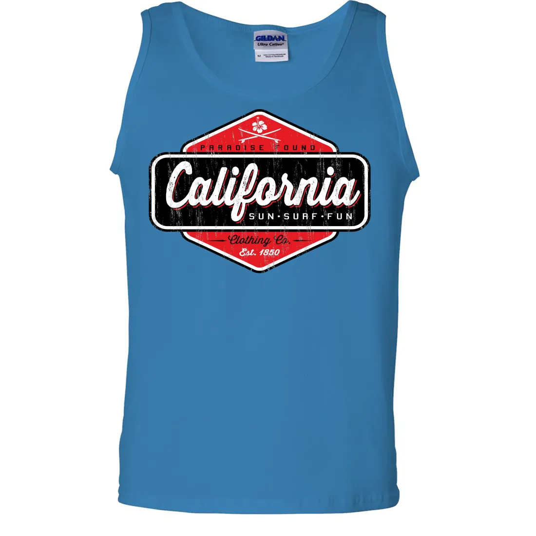 California Paradise Found Asst Colors Tank Top